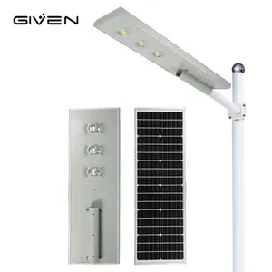 Low Power Consumption Aluminum Commercial Waterproof IP65 60W All In One Led Solar Street Lamp