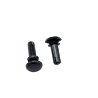 Cache-filtre purificateur d'air en plastique à rivets à pression, clip de fixation pour appareil électroménager, fixation rapide sans outil, broche en nylon noir