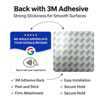 Support de révision NFC en acrylique OEM, NTAG213, rond 100 mm, carré 120x120 mm, épaisseur 2 mm, pour comptoir de vente au détail