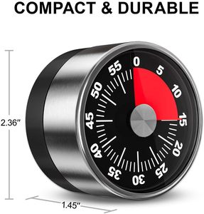 Digital Kitchen <b>Timer</b> with Rechargeable Battery and LED Display for Cooking and Baking Alarm Clock - Product Image 2