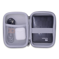 Organisateur de câbles, étui de rangement pour écouteurs, pour voyage, étui zippé portable, étanche, pochette pour chargeur avec poche en filet