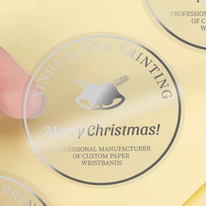 Etiquetas Adhesivas de Vinilo Transparente Personalizadas al por Mayor, Etiquetas Redondas Transparentes con Logotipo Personalizado para Empaque de Crema Facial - Product Image 2