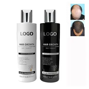 Sampo dan kondisioner penumbuh rambut organik Anti rontok Label pribadi Biotin