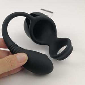 Kovida toptan 2 in 1 adam seks oyuncak popo fiş prostat masaj aleti horoz halka vibratör Anal Plug - Product Image 6