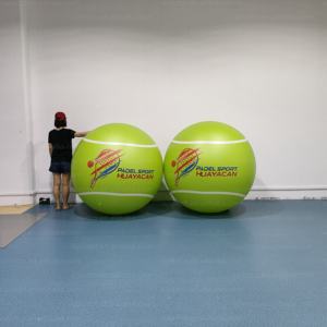 Matériel libre de PVC de logo de conception de couleur de ballon gonflable de balle de tennis de grande taille adaptée aux besoins du client énorme - Product Image 4