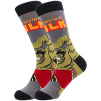 Chaussettes en coton avec imprimé de dessin animé, brillantes, de haute qualité, personnalisées, motif humoristique, soldes, 202222