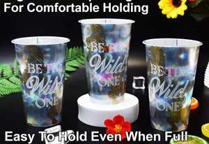 Gobelet en plastique jetable moulé par injection en PET avec revêtement laser pour boissons froides - Product Image 6