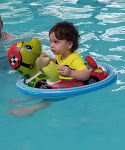 Flotador Inflable de Seguridad Ecológico y Portátil para Bebés, Asiento de Piscina de PVC con Forma de Pato, Tortuga y Unicornio para Niños - Product Image 3
