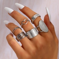 Bague géométrique en acier inoxydable tendance, polyvalente, unique, plaquée or 18 carats, ouverture réglable, unisexe, bijoux tendance pour un usage quotidien