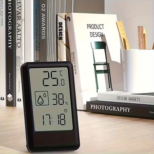 Nuevo reloj <span class=keywords><strong>despertador</strong></span> japonés para el hogar, higrómetro multifunción electrónico para interiores, Mini reloj electrónico - Product Image 3