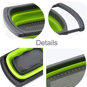 <span class=keywords><strong>Passoire</strong></span> et <span class=keywords><strong>passoire</strong></span> à pâtes en <span class=keywords><strong>Silicone</strong></span> <span class=keywords><strong>rétractable</strong></span> pliable pour légumes et fruits - Product Image 5