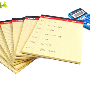 Fournitures de bureau Foska papeterie d'affaires Portable déchirer A4 A5 cahiers en papier jaune écriture bloc-notes juridique pour une utilisation <span class=keywords><strong>scolaire</strong></span> - Product Image 1