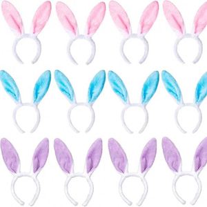 Accessoires de fête d'Halloween et d'anniversaire, bandeaux en peluche oreilles de lapin pour Pâques - Product Image 2