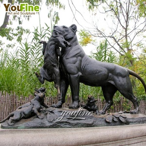 Outdoor Garden Decoration <strong>Life</strong> <strong>Size</strong> Brass <strong>lion</strong> <strong>Statue</strong> for <strong>Sale</strong> - Product Image 2