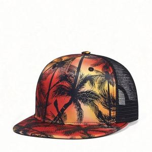 Customize Silk Screen Printing Promotional Fashion <b>Sun</b> Protection Unisex <b>Men</b> Baseball <b>Hat</b> Mesh Cotton Fabric Customizable Logo - Product Image 2