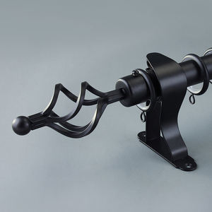 Vente <span class=keywords><strong>en</strong></span> gros d'usine Accessoires de fenêtre de luxe de haute qualité Design rétro multicolore Aluminium Tringle à rideau personnalisée - Product Image 2