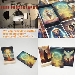 Großhandel benutzer definierte Kartenspiel Goldfolie Druck <span class=keywords><strong>Tarot</strong></span> karten Deck Sets Papier material <span class=keywords><strong>Tarot</strong></span> karten mit Box und Holz ständer - Product Image 4