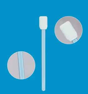 Industrie Wegwerp Gebruikt Polypropyleen Handvat Rechthoek Head Cleanroom Pluizende Microfiber Schoon Tips Reinigingsspatel