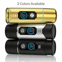 Chicha électronique portable mini style arabe en aluminium avec éclairage LED, design sans charbon écologique, coffret cadeau inclus