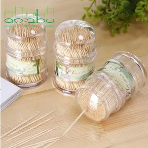 2023 New High Quality Bamboo Toothpicks With Case for Home Restaurant Hotel
