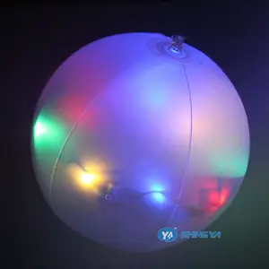 LED Light up Beach Ball Inflatable Pool Water Toy from BSCI factory