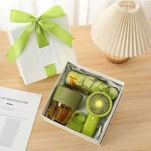 Regalo para el Día del Maestro, Regalo Empresarial, Juego de Vasos de Vidrio y Papel y Paraguas con Serigrafía Personalizada - Product Image 3