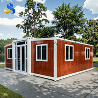 Casa Contenedor Prefabricada Modular de Madera Contemporánea de 40 pies para Uso de Oficina
