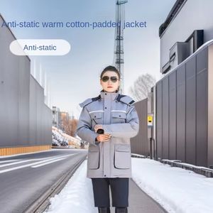 Combinaison <span class=keywords><strong>de</strong></span> <span class=keywords><strong>travail</strong></span> en coton épais <span class=keywords><strong>pour</strong></span> l'hiver, avec bande réfléchissante, <span class=keywords><strong>pour</strong></span> l'industrie, la sécurité et les conditions climatiques rigoureuses - Product Image 3