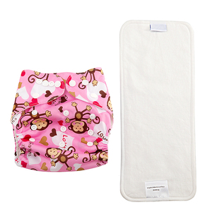 Pannolino doppio petto per bambino personalizzato stampato multi-pulsante regolabile forte assorbimento di acqua anti-penetrazione pannolino lavabile - Product Image 2
