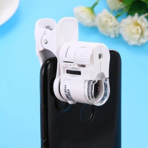 Loupe universel LED téléphone portable 60x, lentille optique Zoom optique Macro avec Micro caméra, Instrument optique avec sac 1 pièce - Product Image 2