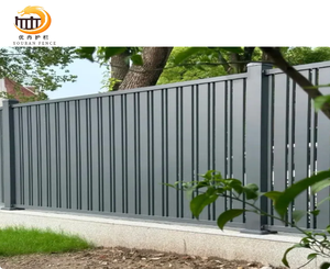 אלומיניום חיצוני גן קישוט גדר מסך רצועת מתכת גדר אלומיניום חצי פרטיות מגן לוח גדר - Product Image 3