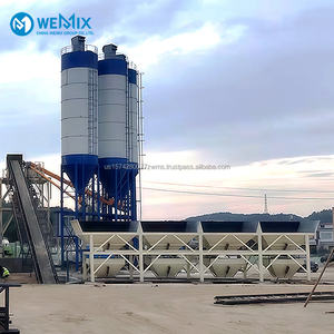 Nueva planta de procesamiento por lotes HZS 90 m3/h, máquina de construcción, línea de producción de hormigón premezclado, estación mezcladora de hormigón de 90 metros cúbicos - Product Image 1