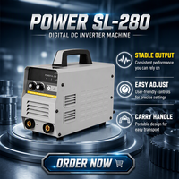 Sarc 280L Poste à souder numérique DC Inverter 220V, avec fonctions Lift TIG, Arc Force réglable, Anti-adhérent, portable, pour soudage MMA et Arc