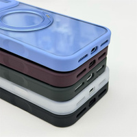 Coque de téléphone magnétique transparente couleur originale avec support pour iPhone 17 18 Pro Max, pour iPhone 18 Pro, nouveau modèle bleu