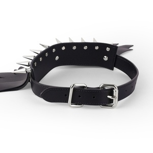 PU Leather Collar Necklace Spike Choker Faux Cool Sex <b>Toys</b> Adult <b>for</b> Women <b>Men</b> Goth Round Adult Game Accessories - Product Image 3