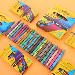 Vente en gros de 24 crayons de cire personnalisés pour étudiants Ensemble de crayons de cire pour cadeau - Product Image 5