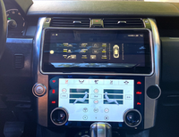 Android Auto 12.3+10.1 Inch Layar Sentuh Multimedia Navigasi dan Kontrol AC untuk Land Rover Discovery 4 10-16 dengan Cp