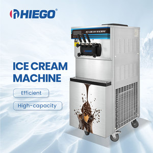 Nhà Máy bán hàng công suất lớn 36l-38l/giờ Máy làm kem thương mại Máy làm kem mềm 2 + 1 hương vị Máy làm kem - Product Image 4