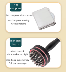 Best Sale 7in1 Plastic Massage Hammer Health Wellness Device EU Plug <b>Microcurrent</b> Scraping Massage Negative Pressure Body Care - Product Image 3