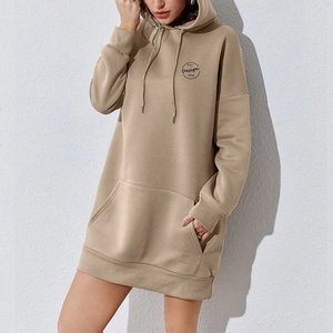 Commercio all'ingrosso di alta qualità Streetwear tinta unita francese <span class=keywords><strong>con</strong></span> ricamo in spugna <span class=keywords><strong>elegante</strong></span> da donna vendita calda moda donna lunga <span class=keywords><strong>felpa</strong></span> <span class=keywords><strong>con</strong></span> <span class=keywords><strong>cappuccio</strong></span> - Product Image 5