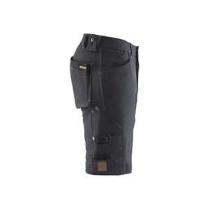BLAKLADER - 198716449899C56 Craftsman <b>shorts</b> in 4-way <b>stretch</b> without nail pockets X1900 Dark grey/Black <b>WORK</b> TROUSERS - Product Image 4
