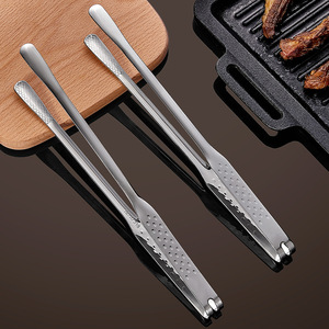 Korean Style Stainless Steel Barbecue Clips 316 Food Grade Heat Resistant Kitchen Steak Tongs For Grilling <b>BBQ</b> Tools - Product Image 1