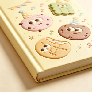 Quaderno con Copertina Rigida 3D in Rilievo A5, Diario Personalizzato con Tema Biscotti e Feste, Regalo Personalizzabile - Product Image 2