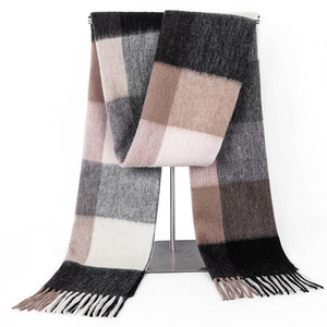 Luxury <strong>100</strong>% Pure Cashmere <strong>Shawl</strong>/Scarf Winter Women's Man Warm Plaid Checkque Pashmina <strong>Wool</strong> Scarf - Product Image 5