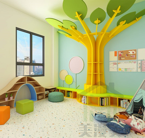 Libreria per Bambini Chiquitos Reading Tree, Scaffale in Legno per Scuola, Asilo, Decorazione, Angolo Lettura per Parco Giochi - Product Image 3