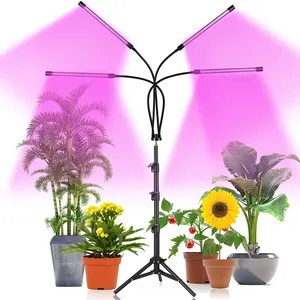 Striscia luminosa a LED dimmerabile a 4 tubi con telecomando DC5V coltiva la luce per fiori di piante