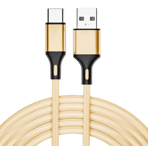 OEM ODM 1m 1.5m Multi-colore Nylon intrecciato <span class=keywords><strong>in</strong></span> alluminio USB a tipo <span class=keywords><strong>C</strong></span> cavo di ricarica dati 5A ricarica rapida 3A funzioni di ricarica rapida 3A - Product Image 4