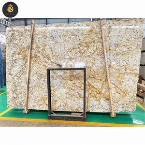 Chine <span class=keywords><strong>Panama</strong></span> or granit dalles <span class=keywords><strong>de</strong></span> <span class=keywords><strong>pierre</strong></span> naturelle carreaux luxe <span class=keywords><strong>pierre</strong></span> or granit pour comptoir - Product Image 1