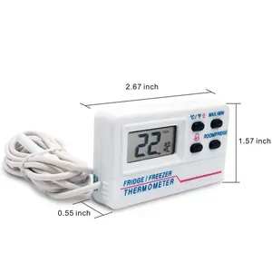 Venda quente Digital com função de alarme Geladeira Freezer Geladeira Ímã Freezer Termômetro