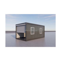 Contenedor de acero prefabricado desmontable de 20 pies, casa móvil lista para usar, garaje, garaje, taller, almacén, edificio de oficinas